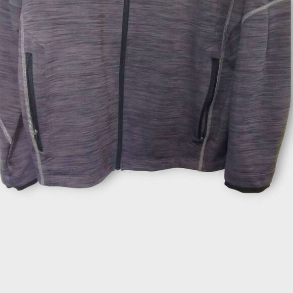 North End Sport Mens‎ Sz XXL Bonded Fleece Jacket Gray Black Sports Activewear - Picture 5 of 11